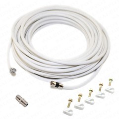 RG6 COAX CABLE 5-300 FT lot HD CA TV Internet Radio rg6 COAXIAL Tri-Shield WIRE