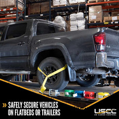 Heavy-Duty Lasso Tie Down Straps for Car Hauler – 4-Pack, 12,000 LBS Strength