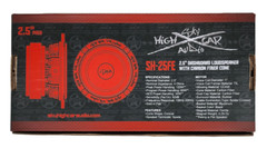 Sky High Car Audio SH-25FE 2.5″ Loudspeaker with Carbon Fiber Cone (Pair) 30 W