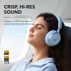 40 Hours Active Noise Cancelling Headphones – Superior Sound & Comfort Design