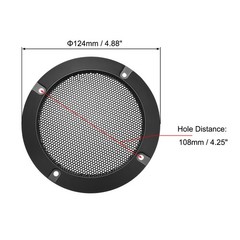 4″ Grill Cover Black Mesh Decorative Circle Subwoofer Guard Protectors