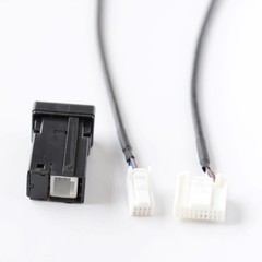 20Pin Auxiliary Stereo Adaptor for Toyota Cars 2007 2009 with AUX Cable
