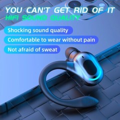 Bluetooth 5.2 Headset Wireless Earbuds Earphones Stereo Headphones Ear Hook USA