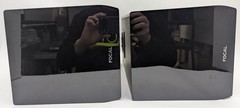 Focal Aria 906 Bookshelf Speakers PAIR Gloss Black 8 Ohm Flax Cone France TESTED