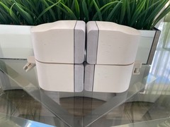 Bose Acoustimass Lifestyle Double Cube Speakers White Pair Swivel