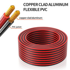 16 Gauge Wire, 16AWG Automotive Electrical Wire 50FT 2 Conductor Red Black 12V/2