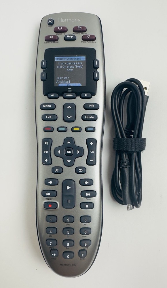 Logitech Harmony 650 Infrared All in One Remote Control Universal Remote