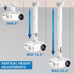 Mount-It! Wall or Ceiling Projector Mount with Universal LCD/DLP Mounting for…
