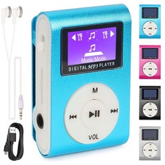 Clip On MP3 Music Player With Digital LCD Screen Mini Clip Support 32GB Micro SD