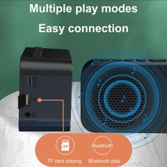 Wireless Bluetooth Speaker Alarm Clock MP3 Player FM Radio Phone Holder Stand US