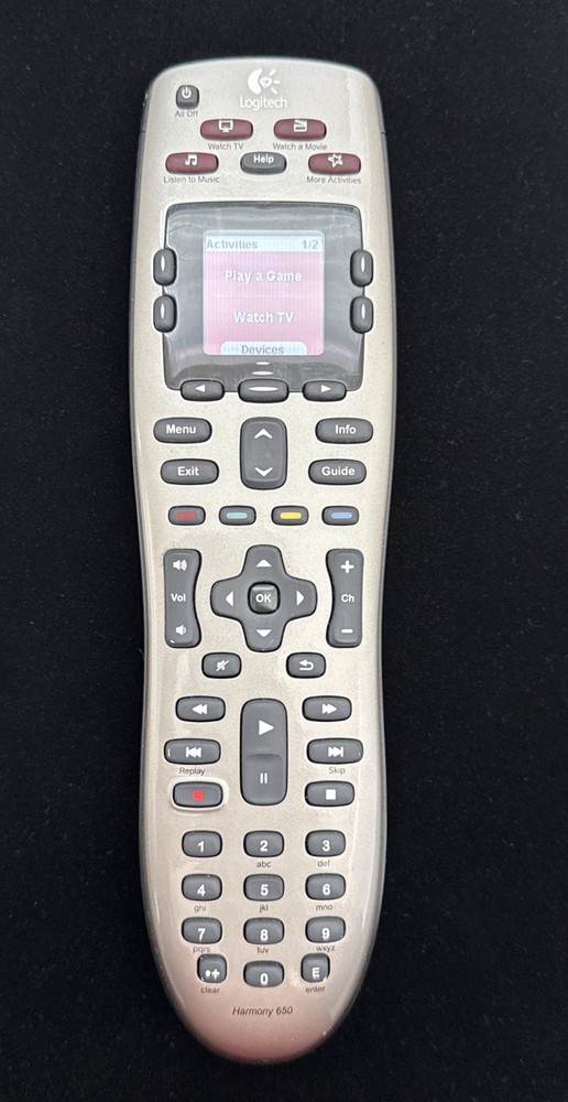 Genuine Logitech Harmony 650 Advanced Universal Remote Control – Tested