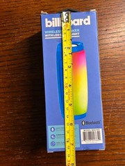 Billboard BB3765 Bluetooth Speaker LED Disco Light Blue Open Box Tested IPX4