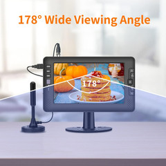 9″ IPS Screen Portable TV with Digital ATSC Tuner, USB Port, AV Input, Built-In