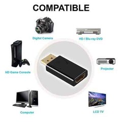 2-Pack DisplayPort to HDMI Adapter Converter Display Port DP Male to HDMI Female