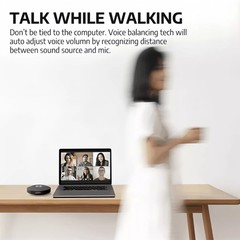 Wireless Bluetooth Speakerphone w/ Microphone Conference Speaker for Meeting USA