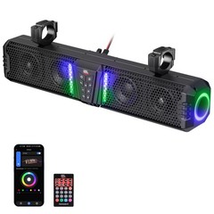 KEMIMOTO Midnight 60 26″RGB UTV Sound Bar 500W Peak Power IP66 for ATV Golf Cart
