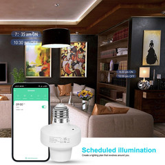 Smart Wifi E27/E26 Light Socket, [2 Pack] Intelligent WLAN Home Remote Control L