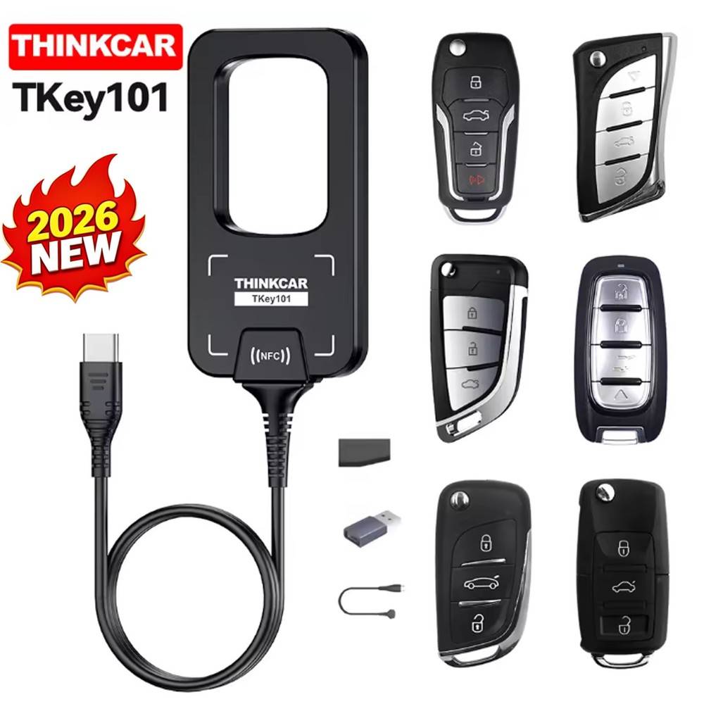 THINKCAR TKEY101 key Programmer IMMO Remote w/Super Chip For MUCAR 892BT 689BT