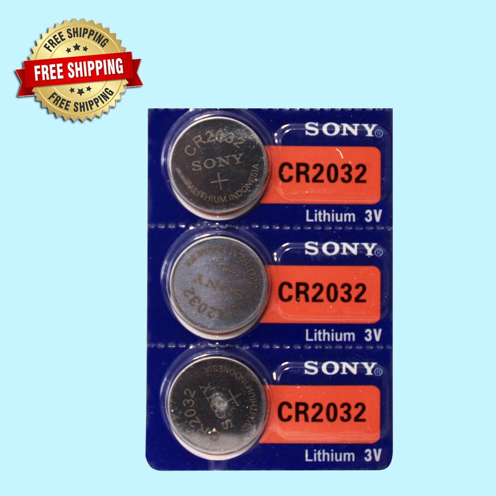 Sony CR2032 Lithium 3V Watch Battery (Exp 2032 ) 3Pc