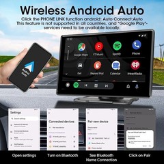 7/10″ Wireless CarPlay Android Auto Car Smart Screen Multimedia Stereo Display