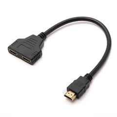 4K HDMI Cable Splitter Adapter 2.0 Converter 1 In 2 Out 1 Male to 2 Female lot