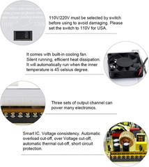 SHNITPWR 12V Power Supply 30A 360W AC to DC Adapter 12 Volt 30 Amp Switching Pow