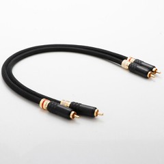 Pair 5N OFC Pure Copper Conductor Wire HiFi Audio Signal Interconnect RCA Cable