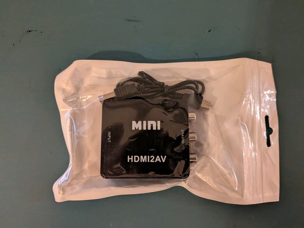 💥💥Gana Mini RCA Composite AV2HDMI HDMI Converter 1080P, Black💥💥
