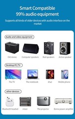 Bluetooth 5.0 Audio Adapter Receiver Transmitter for Home Stereo TV AUX RCA USB