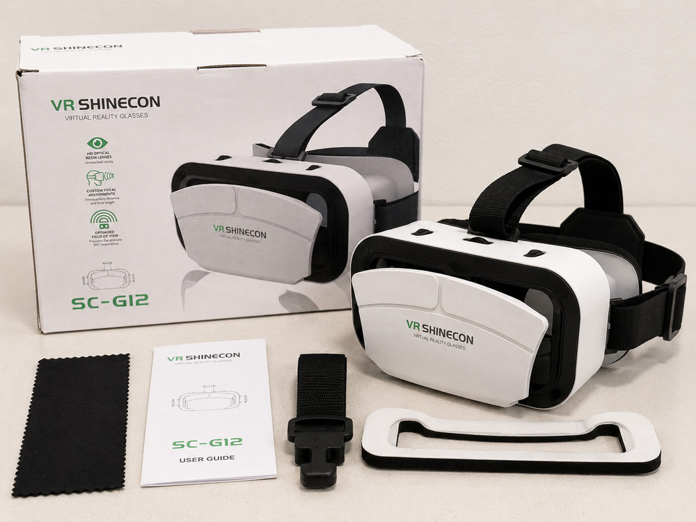 VR Shinecon SC-G12 VR Smartphone Headset Virtual Reality Glasses 3D Phone Viewer