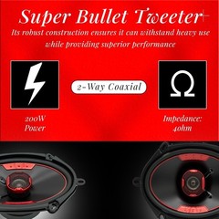Durable 5×7 6×8 Inch Speakers with Metal Plastic Construction for Longevity