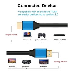 8K HDMI 2.1 UHD Cable HDTV 3D 2160P HDR 120Hz 48Gbps Dolby HDCP 2.2 RGB 4:4:4