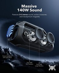 Soundcore Boom 2 Plus Outdoor Speaker BassUp 2.0 USB-C Power Bank 140W|Refurbish