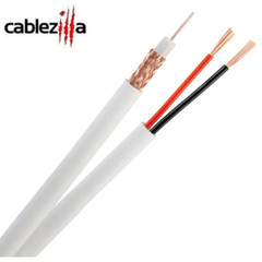RG59 Siamese Coax Cable 20AWG 18/2 CCTV Security Camera Wire 250ft 500ft 1000ft