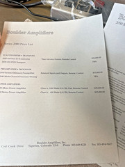 SEVERAL PAGES OF BOULDER COMPONENTS / INFORMATIVE INFORMATION / EXCELLENT COND.