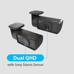 Vueroid D40-Q2 Hidable 2 Channel Dashcam |GPS|Night Vision|Parking Mode (64GB)