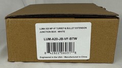 Luma LUM-A20-JB-VF-BTW X20 Fixed Turret & Bullet Extension Junction Box NEW