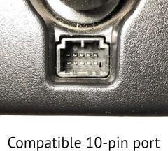 Dongar Dashcam Power Adapter 10-pin Type A, Built-in USB Power Source, Nissan, T