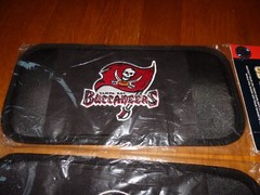 RARE VINTAGE NFL Licensed TAMPA BAY BUCCANEERS 12 CD Car Visor Holder Lot of 2