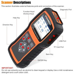Foxwell NT630 Plus Car OBD2 Scanner Code Reader ABS SRS Reset Diagnostic Tool US