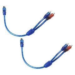 2x RCA Y Splitter Audio Jack Cable Adapter 1 Female to 2 Male – 1Male to 2Female