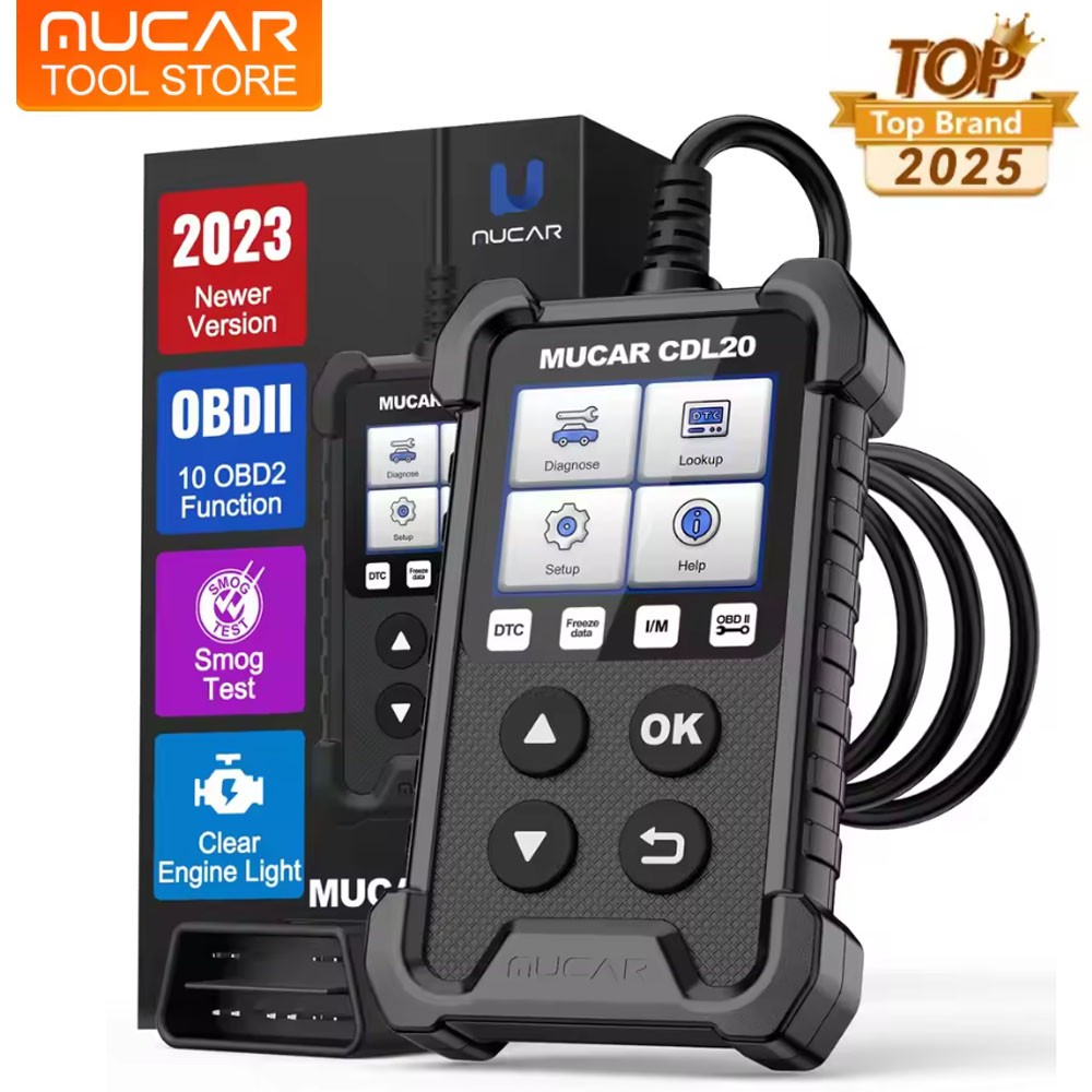 MUCAR CDL20 Car OBD2 OBDII Fault Code Reader Engine Diagnostic Scanner Tool NEW