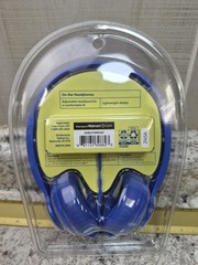 New groove onn. On-Ear Headphones Blue Wired Adjustable Headband Lightweight