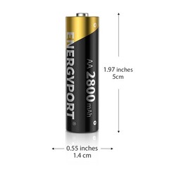 Lot AA Rechargeable Batteries 2800mAh 1.2V NI-MH Double A for Garden Solar Light