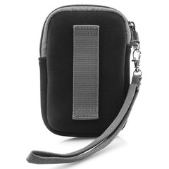 USA GEAR Neoprene MP3 Player Carrying Case – Belt Loop, Wrist Strap (Black)