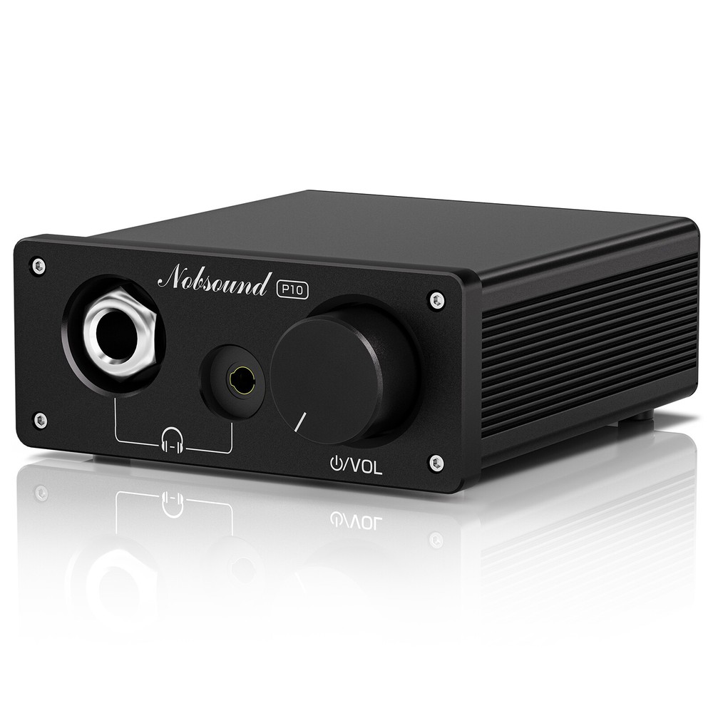 HiFi Mini Headphone Amplifier Audio Home Stereo Headset Amp w/ 3.5 6.35mm Jacks