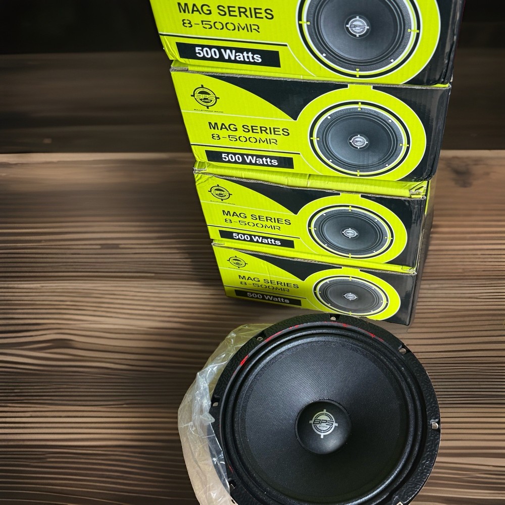 8MR500-4 Midrange Speaker 8 Inch, 500W Program Power, 4 Ohm, 1.5″ Bullet