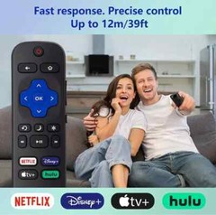 2pack Remote Control Replacement for All Roku TV TCL/Hisense/Onn Roku