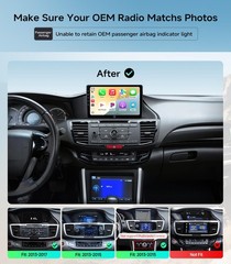 10.2 Inch Honda Accord Car Radio Stereo 2013-2017, Wireless CarPlay, GPS
