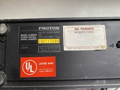Sears Solid State Hong Kong And PROTON 320 AM/FM Dual Alarm Clock Radio Black